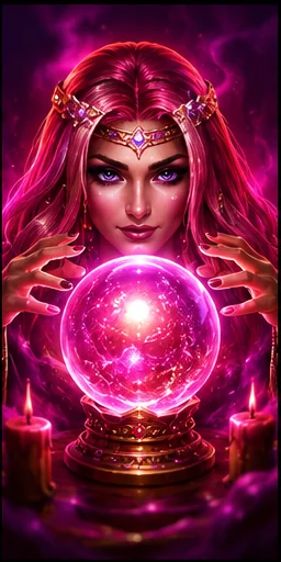 Illustration zu Lady Wolf Moon Megaways